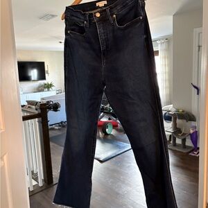 Good American Good Standard Kick Flare Dark Indigo